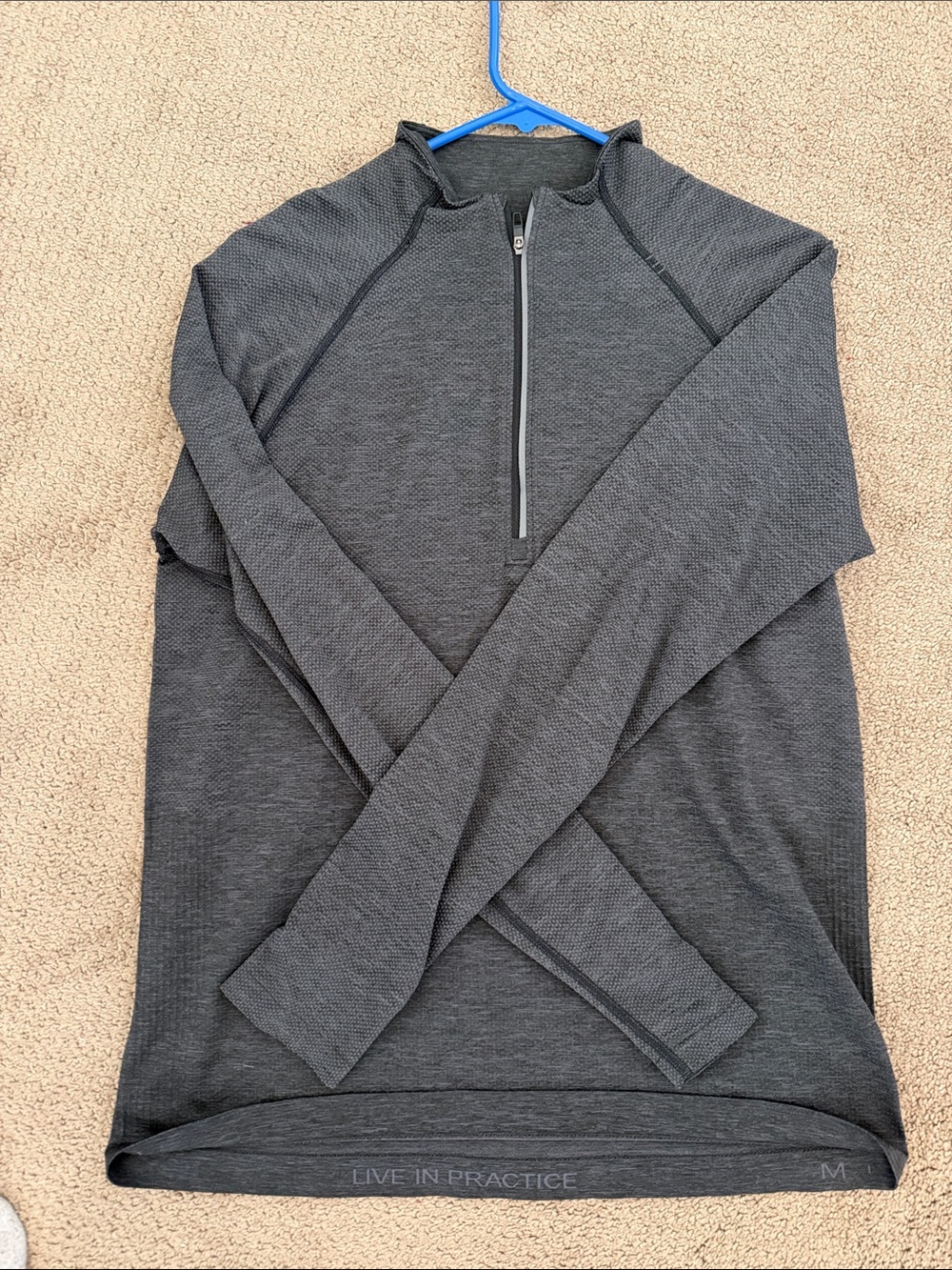 lululemon athletica Men's Half-Zip Sweater - Charcoal